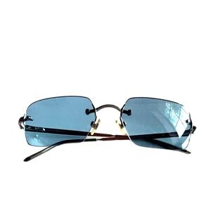 (SOLD)  Emporio Armani baby blue clear sunglasses
